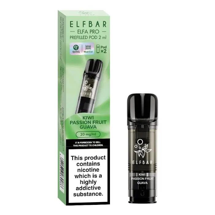 Kiwi Passionfruit Guava Elfa Pro Prefilled Pod By ElfBar